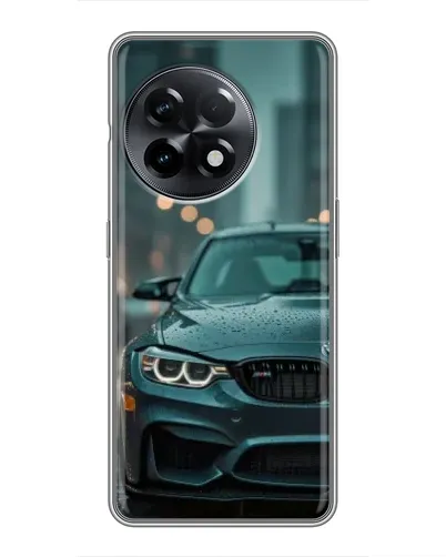 Чехол для OnePlus 11 с картинкой «BMW в огнях города»
