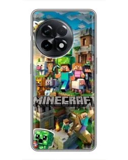 Чехол для OnePlus 11 с картинкой «Замок Minecraft»