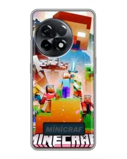 Чехол для OnePlus 11 с картинкой «Minecraft герои игры»