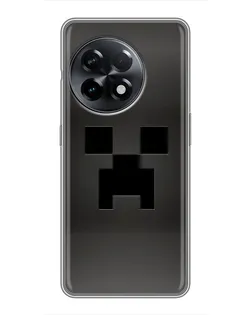 Чехол для OnePlus 11 с картинкой «Черный крипер градиент»