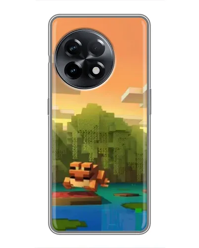 Чехол для OnePlus 11 с картинкой «Майнкрафт закат солнца» Чехол для OnePlus 11 с картинкой «Майнкрафт закат солнца»