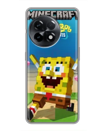 Чехол для OnePlus 11 с картинкой «Губка Боб Minecraft» Чехол для OnePlus 11 с картинкой «Губка Боб Minecraft»