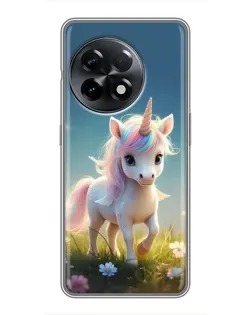 Чехол для OnePlus 11 с картинкой «Единорог на поляне» Чехол для OnePlus 11 с картинкой «Единорог на поляне»
