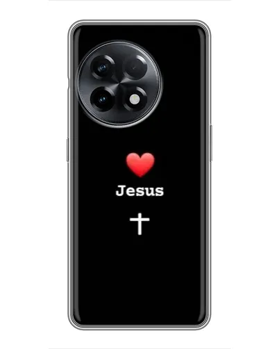 Чохол для OnePlus 11 з картинкою «Серце - Jesus»