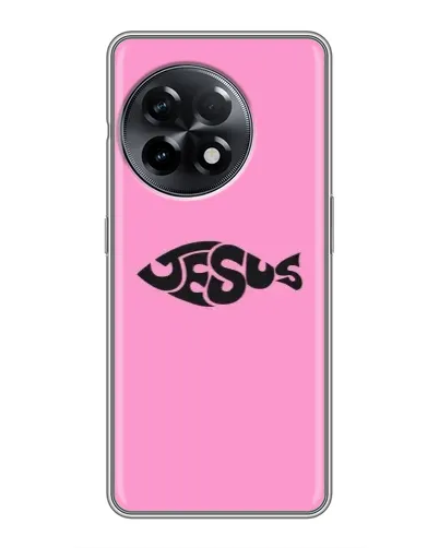 Чохол для OnePlus 11 з картинкою «Рожевий символ Jesus»