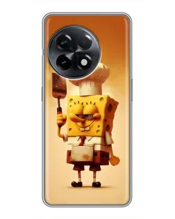 Чехол для OnePlus 11 с картинкой «Губка Боб повар» Чехол для OnePlus 11 с картинкой «Губка Боб повар»