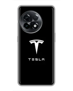Чохол для OnePlus 11 з картинкою «Tesla White Logo» Чохол для OnePlus 11 з картинкою «Tesla White Logo»