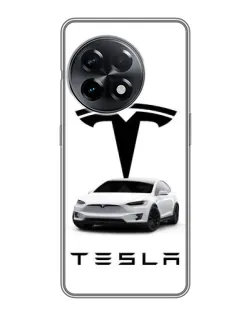 Чохол для OnePlus 11 з картинкою «Tesla White Style» Чохол для OnePlus 11 з картинкою «Tesla White Style»