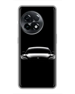 Чохол для OnePlus 11 з картинкою «Фари Tesla Night» Чохол для OnePlus 11 з картинкою «Фари Tesla Night»