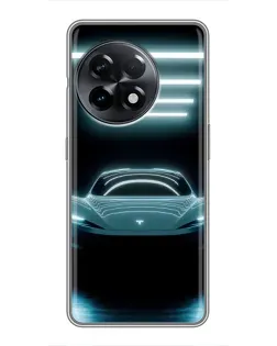 Чохол для OnePlus 11 з картинкою «Tesla в неоні» Чохол для OnePlus 11 з картинкою «Tesla в неоні»