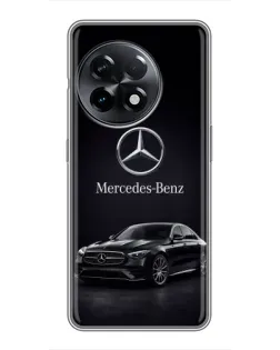 Чехол для OnePlus 11 с картинкой «Mercedes — решетка радиатора»