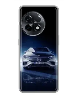Чехол для OnePlus 11 с картинкой «Ночной Mercedes EQ»