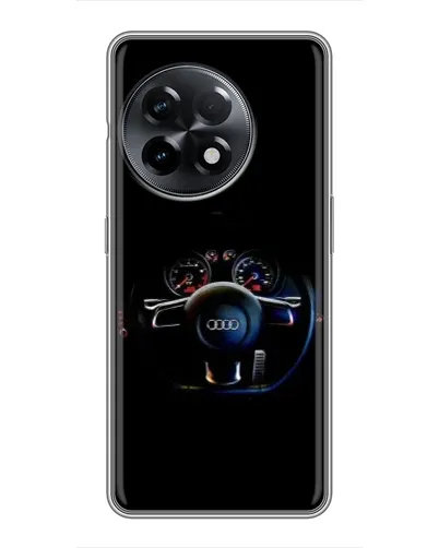 Чехол для OnePlus 11 с картинкой «Салон Audi — руль»