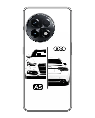 Чехол для OnePlus 11 с картинкой «Audi — контрастный дизайн»