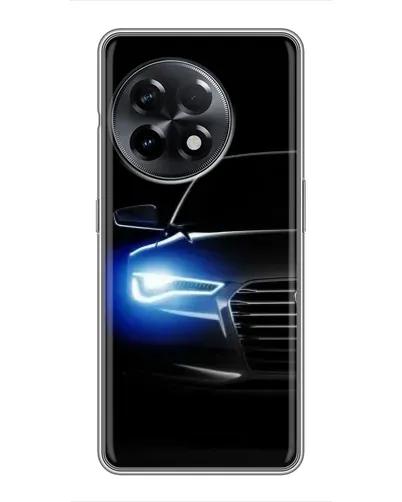 Чехол для OnePlus 11 с картинкой «Неоновый взгляд Audi»