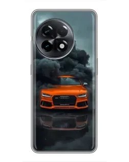 Чехол для OnePlus 11 с картинкой «Audi в облаках дыма»