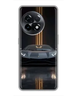 Чехол для OnePlus 11 с картинкой «Lamborghini золотые линии» Чехол для OnePlus 11 с картинкой «Lamborghini золотые линии»