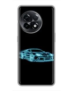 Чехол для OnePlus 11 с картинкой «Неоновый контур Lamborghini» Чехол для OnePlus 11 с картинкой «Неоновый контур Lamborghini»