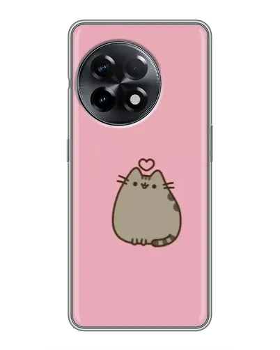 Чехол для OnePlus 11 с картинкой «Pusheen сердце» Чехол для OnePlus 11 с картинкой «Pusheen сердце»