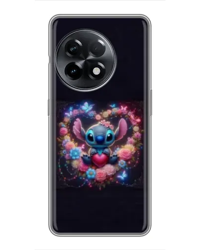 Чохол для OnePlus 11 з картинкою «Stitch у квітах»