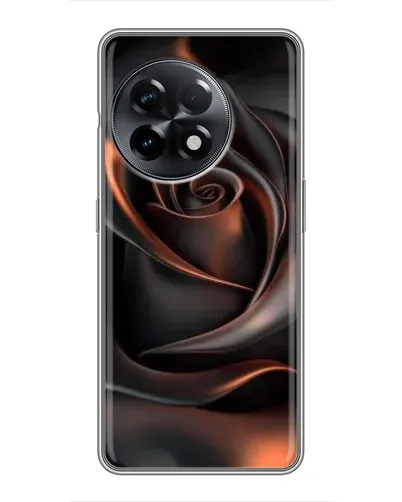 Чехол для OnePlus 11 с картинкой «Шелковая черная роза» Чехол для OnePlus 11 с картинкой «Шелковая черная роза»