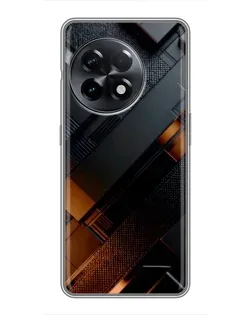 Чохол для OnePlus 11 з картинкою «Чорні геометричні блоки»