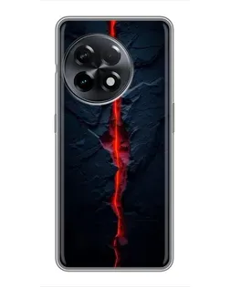 Чохол для OnePlus 11 з картинкою «Червона лавова тріщина»