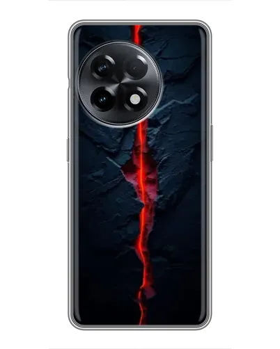 Чохол для OnePlus 11 з картинкою «Червона лавова тріщина»