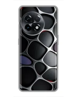 Чохол для OnePlus 11 з картинкою «Об'ємна темна решітка»