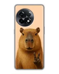 Чохол для OnePlus 11 з картинкою «Капібара вікторія»