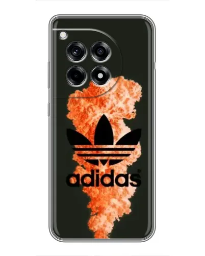 Чохол для OnePlus 12 Pro з картинкою «Помаранчевий дим Adidas»