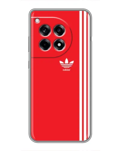 Чохол для OnePlus 12 Pro з картинкою «Червоний мінімалізм Adidas»