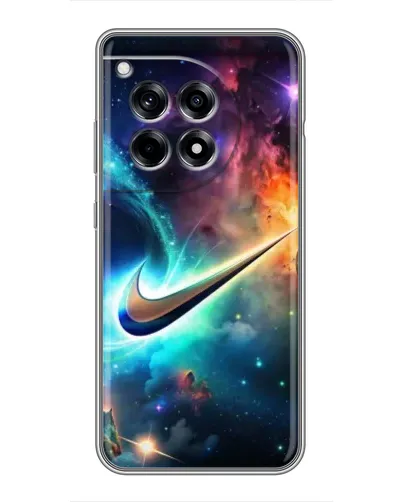Чохол для OnePlus 12 Pro з картинкою «Космічний Nike Swoosh»