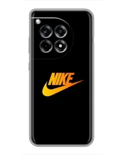 Чохол для OnePlus 12 Pro з картинкою «Золотий логотип Nike»