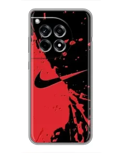 Чехол для OnePlus 12 Pro с картинкой «Красные брызги Nike» Чехол для OnePlus 12 Pro с картинкой «Красные брызги Nike»