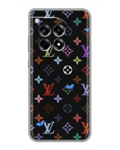 Чохол для OnePlus 12 Pro з картинкою «Кольорова монограма LV» Чохол для OnePlus 12 Pro з картинкою «Кольорова монограма LV»