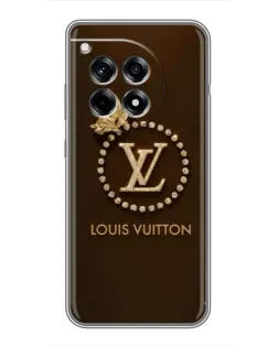 Чохол для OnePlus 12 Pro з картинкою «LV — золота печатка»