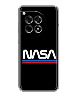 Чохол для OnePlus 12 Pro з картинкою «NASA — класика Red Blue» Чохол для OnePlus 12 Pro з картинкою «NASA — класика Red Blue»