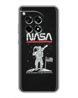 Чохол для OnePlus 12 Pro з картинкою «NASA — крокуємо по Місяцю»