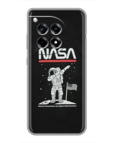 Чохол для OnePlus 12 Pro з картинкою «NASA — крокуємо по Місяцю»