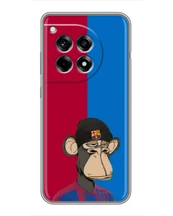 Чохол для OnePlus 12 Pro з картинкою «Bored Ape — фанат Барси»