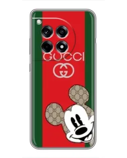 Чохол для OnePlus 12 Pro з картинкою «Gucci — смуги та Міккі»