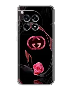Чохол для OnePlus 12 Pro з картинкою «Gucci — неонова троянда»