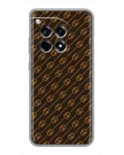 Чохол для OnePlus 12 Pro з картинкою «Gucci — золоті діагоналі»