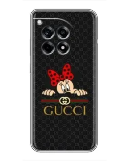 Чохол для OnePlus 12 Pro з картинкою «Мінні Маус Gucci — чорний»