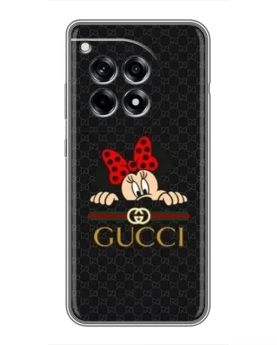 Чохол для OnePlus 12 Pro з картинкою «Мінні Маус Gucci — чорний» Чохол для OnePlus 12 Pro з картинкою «Мінні Маус Gucci — чорний»