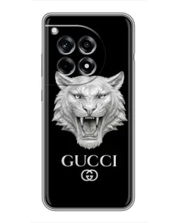 Чохол для OnePlus 12 Pro з картинкою «Gucci — срібний лев» Чохол для OnePlus 12 Pro з картинкою «Gucci — срібний лев»