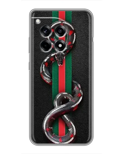 Чохол для OnePlus 12 Pro з картинкою «Gucci — змія на смузі» Чохол для OnePlus 12 Pro з картинкою «Gucci — змія на смузі»
