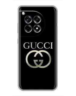 Чохол для OnePlus 12 Pro з картинкою «Gucci — золото на чорному» Чохол для OnePlus 12 Pro з картинкою «Gucci — золото на чорному»