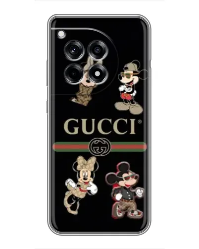 Чохол для OnePlus 12 Pro з картинкою «Gucci — герої Disney та монограма» Чохол для OnePlus 12 Pro з картинкою «Gucci — герої Disney та монограма»